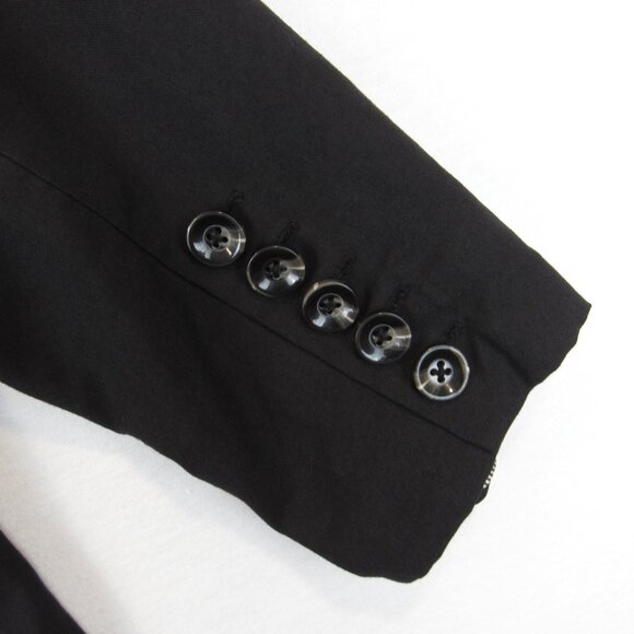 XXI Blazer Jacket Junior's Size M Black Lined 1 Button Party Formal Blazer - Picture 10 of 14